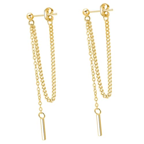 PartyKindom Quasten Ohrringe Für Damen 925 Silber Hypoallergen Lange Dangle Ohrhänger Für Freizeit Und Abendkleidung von PartyKindom