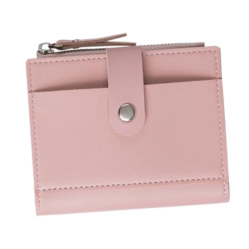 PartyKindom 1Stück Damen Geldbörse Kurzformat Multifunktionale Kartenetui für Reisen und Alltag Rosa mit Vielen Kartenfächern und Münzfach Langlebig und Leicht als für Besondere von PartyKindom
