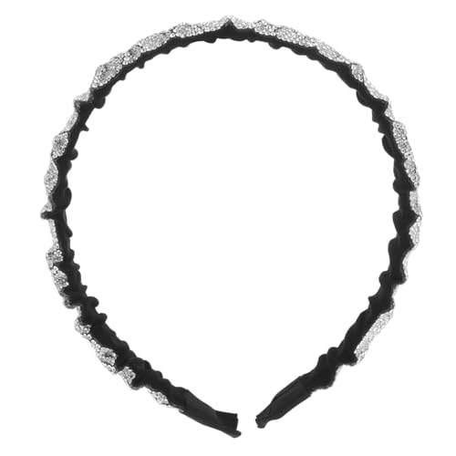 PartyKindom 1Stück Faltbares Haarband für Damen Exquisites Haarband mit Strasssteinen für Verschiedene Anlässe und Kleidungsstile Hautfreundliches Material für Optimalen von PartyKindom