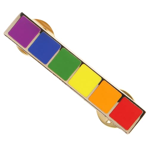 PartyKindom 1Stück Lgbt Brosche Regenbogen Anstecker Metallbrosche für Schwule Lesben Abzeichen Schickes Zubehör für Kleidung und Veranstaltungen für Unterstützer von PartyKindom