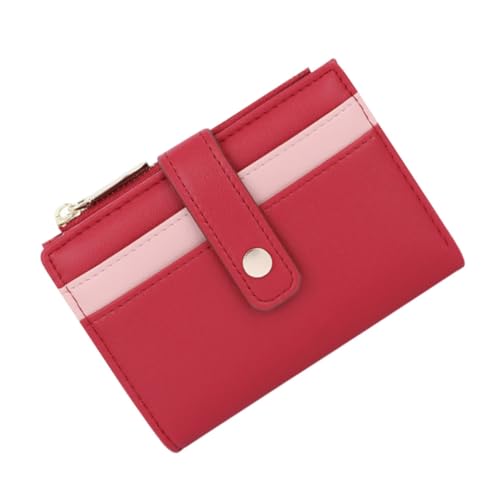 PartyKindom 1Stück Multifunktionale Damen Geldbörse Faltbare PU Geldtasche Stylisches Kleines Portemonnaie mit Großer Kapazität für Alltag Schule und Verschleißfest von PartyKindom