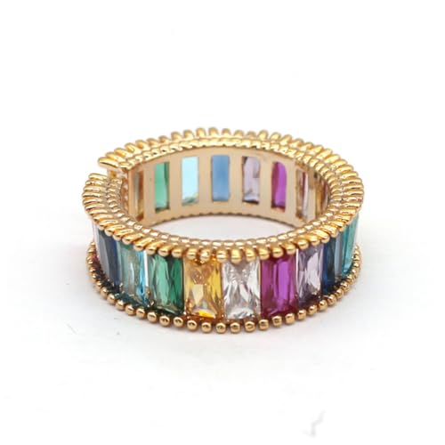 PartyKindom Vintage Regenbogen Farbe Offener Ring Für Frauen Verstellbar Modischer Zehenring Aus Edelstahl Ethnischer Schmuck Für Besondere Anlässe Für Geschenke Und Partys von PartyKindom