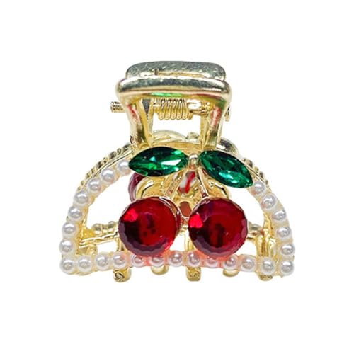 PartyKindom Kirsch Haarspangen Kleine Haarklammern für und Mädchen Perlendesign für Frisuren Beim Baden und Schminken 1 Stück von PartyKindom