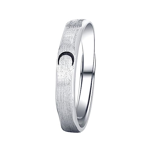 PartyKindom Ringe Aus Silber Passend Für Paare Verstellbar Eleganter Fingerschmuck Offener Ring-design Als Für Jubiläen von PartyKindom