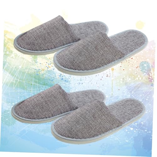 PartyKindom 2 Paar Einweg Hausschuhe Unisex Faltbare Reisepantoffeln Leicht Atmungsaktiv Komfortabel Für Hotel Spa Zuhause Gäste von PartyKindom