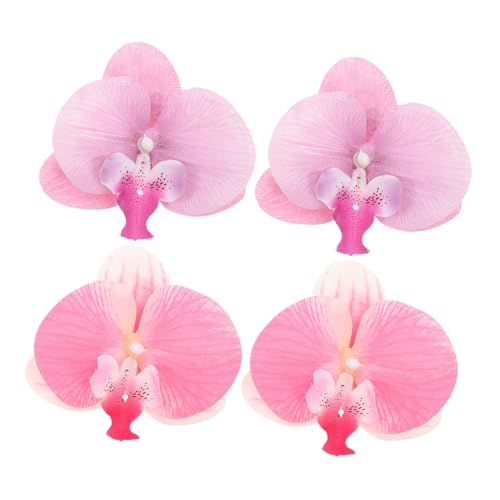 PartyKindom 2paar Handgefertigte Blumen-schuhclips Orchideenblumen-sandalen-schnallen Dekorative Abnehmbare Schuhclips Modische Pantoffel-schmuck-accessoires Für Strandurlaub Und Alltag von PartyKindom