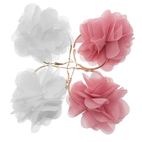 PartyKindom 2 Paare Blumen Ohrhänger für Damen Weiß und Tropfenohrringe Ohrschmuck für Alltag und Besondere Anlässe für Partys und PartyKindom 2 Paare Blumen Ohrhänger für Damen Weiß und Tropfenohrringe Ohrschmuck für Alltag und Besondere Anlässe für Partys und von PartyKindom