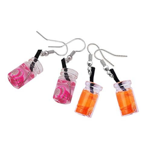 PartyKindom 2 Paare Boho Dangle Frucht Ohrringe Kreative Tropfen Ohrhänger Orange Drachenfrucht Leichtes Legierungs Schmuck Für Frauen Mädchen Verspielter Stil von PartyKindom
