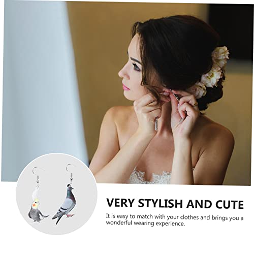 PartyKindom 2 Paare Frauen Ohrringe Vogelmotiv Party Ohrhänger Dekorative Ohrringe für Hummingbird Taube Ohrschmuck Accessoires PartyKindom 2 Paare Frauen Ohrringe Vogelmotiv Party Ohrhänger Dekorative Ohrringe für Hummingbird Taube Ohrschmuck Accessoires von PartyKindom