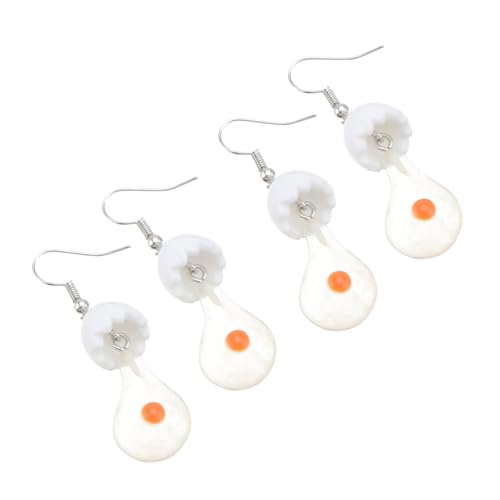 PartyKindom 2 Paare Kreative Tropfen Ohrringe Damen Lampenform Resin Ohrhänger Schmuck Alltagsmode von PartyKindom