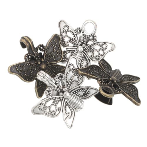 PartyKindom 2 Paare Vintage Butterfly Scarf Clip Abnehmbare Metall Clips für Frauen Stilvoller Pulloververschluss Verstellbare Brosche für Schals und Capes Für Geeignet von PartyKindom