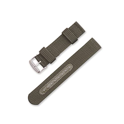 PartyKindom 2 STÜCK Nylon Uhrenarmband Atmungsaktiv Teiliges in Grün und Braun Verstellbares Sport Ersatzarmband Kompatibel für Intelligente Uhren Leichtes Strapazierfähiges Armband für Damen von PartyKindom
