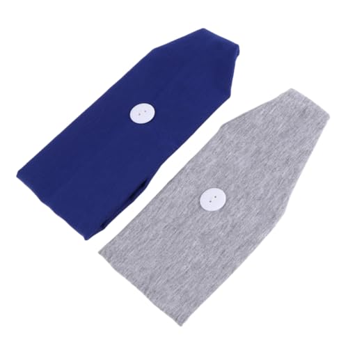 PartyKindom 2stücke Sport Stirnband Für Frauen Mit Knopf Dehnbarem Kopftuch Reiner Farbbindung Fitness Yoga Stirnband Ohrpflege Binde-stirnband von PartyKindom