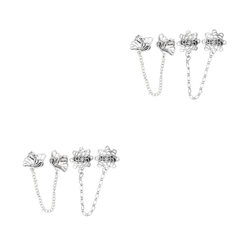 PartyKindom 2 Sätze Kragenbroschen Zinklegierung Anstecknadeln Für Anzüge Und Cardigans Kleidung Accessoires Für Männer Für Besondere Anlässe 2 Stück * 2 von PartyKindom