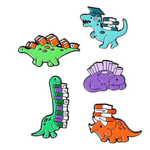 PartyKindom 2 Sätze Teiliges Liebevoller Dinosaurier Broschen Für Dekorative Anstecknadeln Für Kleidung Hüte Und Taschen Langlebig Und Kreativ Für Schulbedarf 5 Stück * 2 von PartyKindom