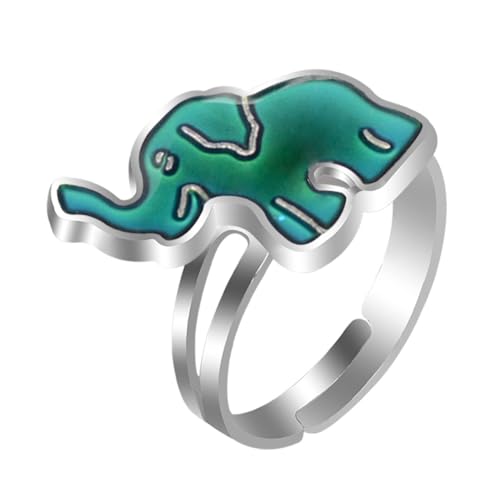 PartyKindom 2 Stck. Einstellbarer Thermochromer Cartoon Ring für Lustiger und Eleganter Stimmungsring Rostfreiem Material für Kombiniert Komfort und Stil von PartyKindom