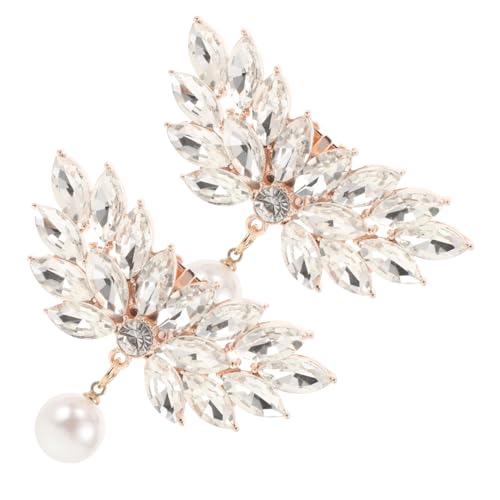 PartyKindom 2 Stück Abnehmbare Schuhclips mit Perlen Verzierung Strass Schuhschnallen aus Robustem Zinklegierung Damenschuh Deko für High Heels Hochzeit Party PartyKindom 2 Stück Abnehmbare Schuhclips mit Perlen Verzierung Strass Schuhschnallen aus Robustem Zinklegierung Damenschuh Deko für High Heels Hochzeit Party von PartyKindom