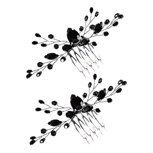 PartyKindom 2 Stück Braut Hochzeit Tiara Zubehör Brautjungfer Junggesellin Dekorative Haarkämme Haarschmuck Für Die Hochzeit Sei Party Braut Haarschmuck Hochzeit Zinklegierung Schwarz PartyKindom 2 Stück Braut Hochzeit Tiara Zubehör Brautjungfer Junggesellin Dekorative Haarkämme Haarschmuck Für Die Hochzeit Sei Party Braut Haarschmuck Hochzeit Zinklegierung Schwarz von PartyKindom