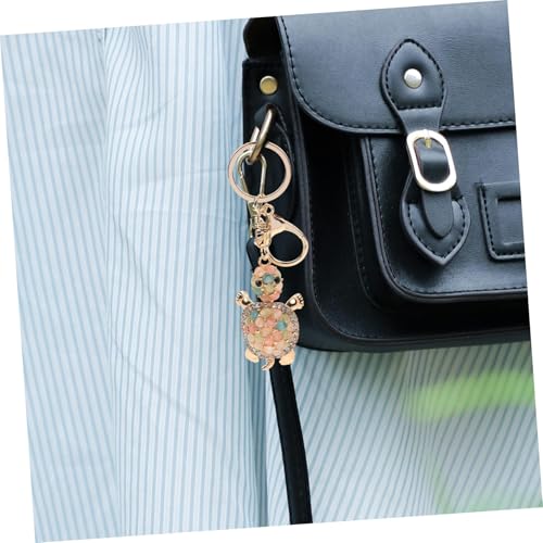 PartyKindom 2 Stück Bunte Metall Schlüsselanhänger Schildkröte Leichter Taschen Schlüsselring Anhänger Einzigartiger für Rucksack Handtasche Multifunktionaler Glücksbringer von PartyKindom