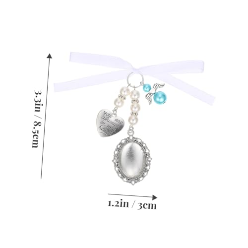 PartyKindom 2 Stück DIY Perlen Herz Anhänger für Brautstrauß Schmuck Charm Anhänger mit Zartem Design und Glatter Oberfläche für Hochzeitsstrauß und Bastelprojekte von PartyKindom