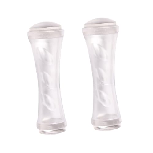 PartyKindom 2 Stück Doppelkopf Nagel Stempel Silikon Maniküre DIY Nail Stamper Werkzeug für Präzises Nageldesign Kompakt Vielseitig Leicht und Handlich zum Nägel Selbermachen von PartyKindom