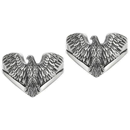 PartyKindom 2 Stück Eagle Ring Verstellbarer Frauenring mit Retro Eagle Muster Eleganter Finger Schmuck für Damen für von PartyKindom