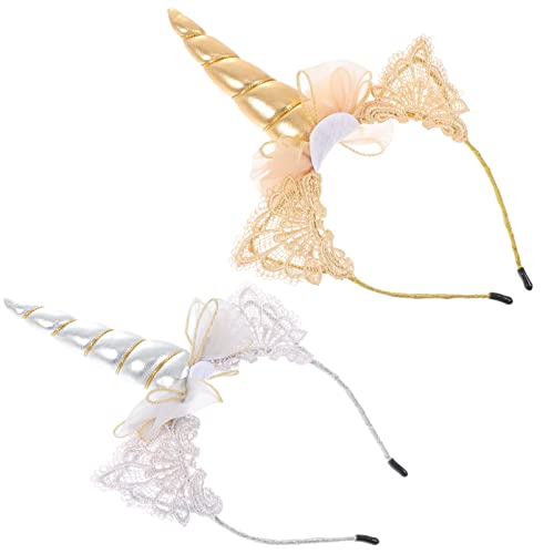 PartyKindom 2 Stück Einhorn Haarreifen für Cosplay und Partykopfschmuck für Kindergeburtstag Festival und Kostümparty und Langlebig PartyKindom 2 Stück Einhorn Haarreifen für Cosplay und Partykopfschmuck für Kindergeburtstag Festival und Kostümparty und Langlebig von PartyKindom