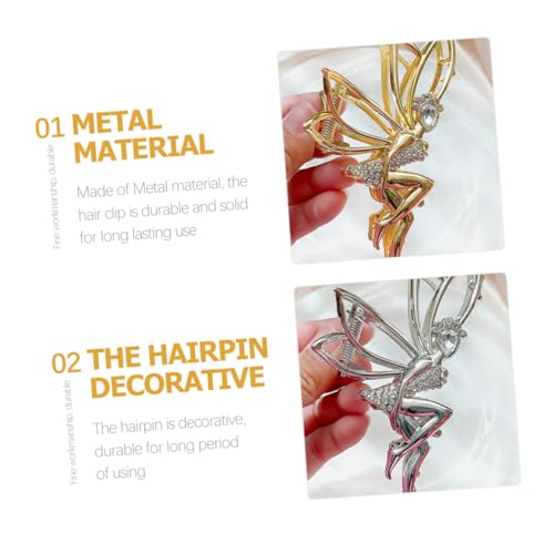 PartyKindom 2 Stück Elegante Metall haarspangen mit Schlangendekor Modische Haarklammern für Dünnes Haar Stilvolle Claw Hair Clips für Damen und Mädchen Vielseitiger Haarschmuck für Alltag von PartyKindom