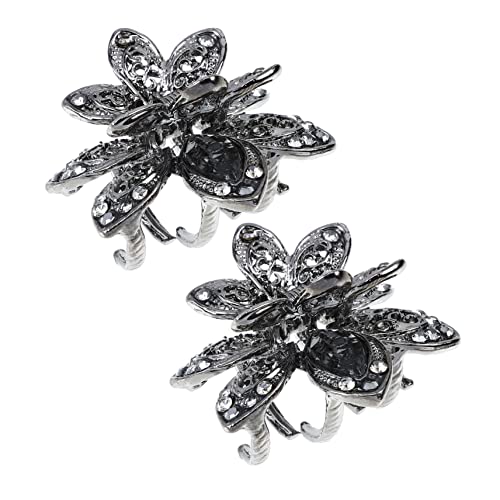 PartyKindom 2stücke Metall-haarspangen Mit Kristallverzierung Rutschfeste Haarklammern Für Frauen Und Mädchen Für Frisuren Und Tägliche Haaraccessoires von PartyKindom