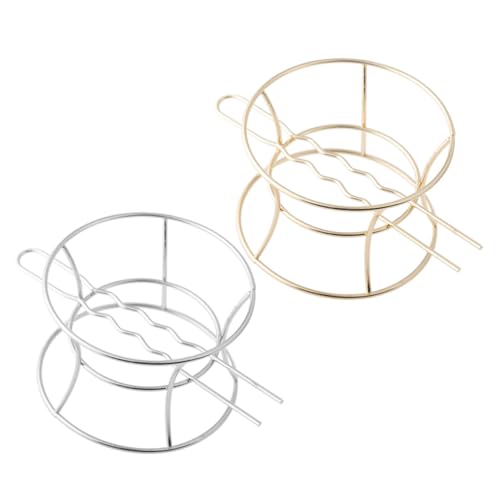 PartyKindom 2 Stück Haarnadeln Bowl Form Haarklammern für Hochsteckfrisuren Langlebig Bruchfest Geeignet für Dickes und Dünnes Haar Haarschmuck für Hochzeit Party Alltag Damen Haarkissen von PartyKindom