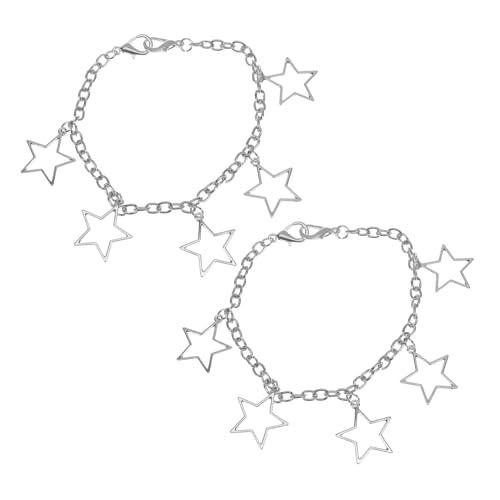 PartyKindom 2 Stück Hollow Star Schuhketten Extravaganter Anhänger für Stiefel und Sneakers Stilvolle DIY Dekoration Einzigartiger Schmuck für Damen und Herren von PartyKindom