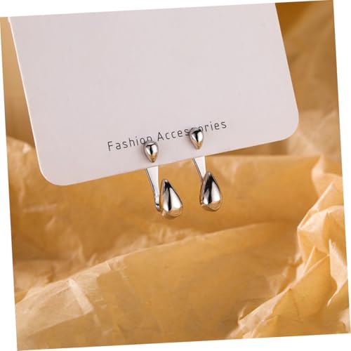 PartyKindom 2 Stück Koreanische Kleine Tropfen Ohrringe Teiliges Glänzend Tropfenform Damen Ohrhänger Vielseitig für Alltag Party Valentinstag Geeignet von PartyKindom