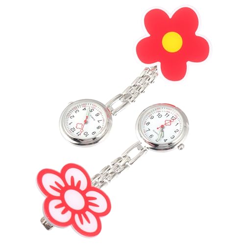 PartyKindom 2 Stück Krankenschwester Clipuhr Elektronische Hängeuhr Pflegeleicht Ergonomisch für Büro Schule Praktische Taschenuhr mit Leicht Ablesbarem Langlebig und Komfortabel von PartyKindom