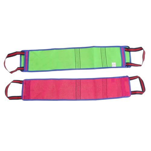 PartyKindom 2 Stück Langstreifiges Doppelseitiges Peeling Badetuch aus Strapazierfähigem Rayon für Intensive Hautreinigung der Durchblutung für Rücken und Ganzkörperpflege Zufällige Farbe von PartyKindom