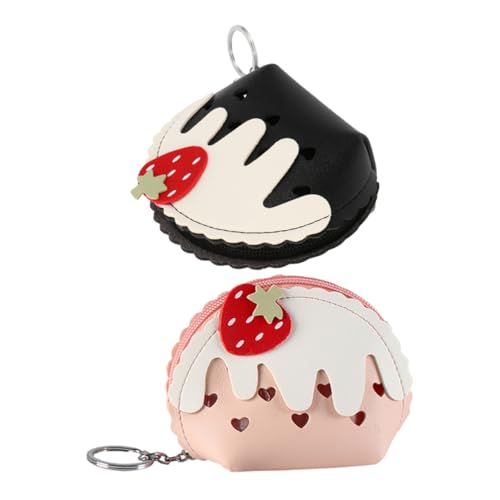PartyKindom 2 Stück Mini Portemonnaie für Junge Mädchen Kleines Zipper Wallet mit Süßem Design Praktische Münzaufbewahrung Handliche Mini Geldbörse für Reisen und Alltag Ästhetische von PartyKindom