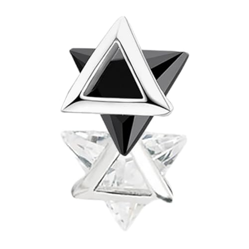 PartyKindom Geometrische Ohrringe für Damen 2 Stücke Vintage Dreieck Ohrstecker S925 Silber mit Zirkonia Minimalistische Ohrstecker für Partys und Alltag Unique Fashion Ohrschmuck von PartyKindom