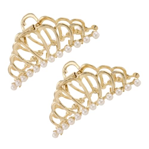 PartyKindom 2 Stück Perlen Haarklammer Kronenform Metall Haarklammer für Damen Dickes Langes Haar Fester Vielseitig Einsetzbar für Alltag Party Bad und Styling PartyKindom 2 Stück Perlen Haarklammer Kronenform Metall Haarklammer für Damen Dickes Langes Haar Fester Vielseitig Einsetzbar für Alltag Party Bad und Styling von PartyKindom