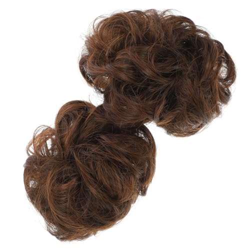 PartyKindom 2stücke Haarknoten Haarteil Gefälschter Dutt Haarknoten-extensions Simplicity Bun Extensions Für Frauen von PartyKindom