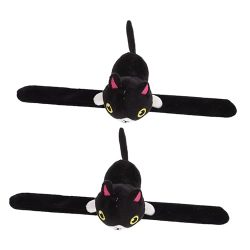 PartyKindom 2 Stück Plüsch Slap Bracelet Kinderfreundlich Weiches Material Kuscheliges Design Niedliche Tiermotive Tragbar Bequem Partygeschenk Kinderparty Zubehör von PartyKindom