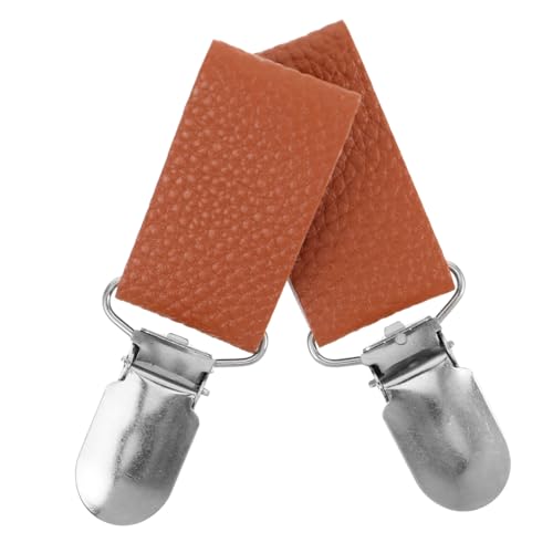 PartyKindom 2 Stück Reise Hutclips Robustem PU und Zinklegierung Multifunktionale Huthalter für Rucksack und Gepäck Stilvoller und Leichter Hutclip für Herren Unterwegs Beim Camping von PartyKindom