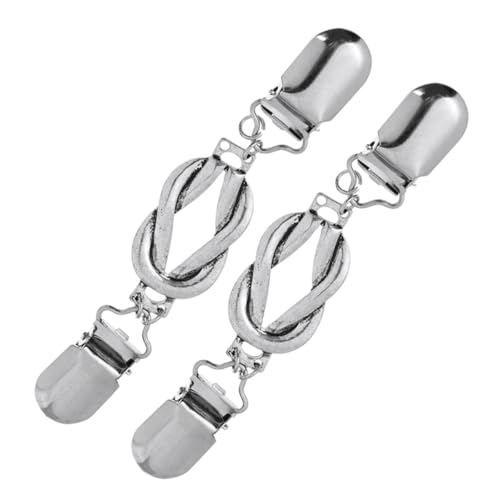 PartyKindom 2 Stück Retro Cardigan Clips Damen Vintage Schalverschluss Strickjacken Clip für Kragen und Umhang Robust Farbecht Vielseitig Einsetzbar für Alltag Arbeit und Festliche Anlässe von PartyKindom