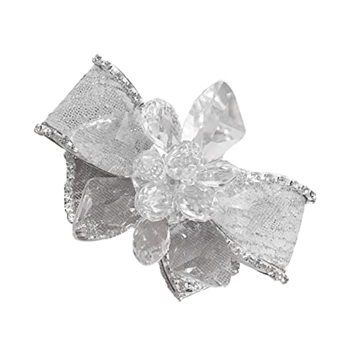 PartyKindom 2 Stück Rhinestone Schuhclip Blumen Schleife Schuhschmuck Damen Hochzeit Abend Schuhe DIY Flache Damenschuhe Schmuck Zubehör von PartyKindom