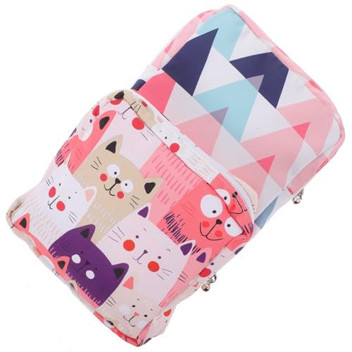 PartyKindom 2 Stück Sanitary Napkin Storage Bag Organizer aus Polyester mit Reißverschluss Handliche Tampon Tasche für Damenbinden Platzsparend für Schule Büro und Outdoor Geeignet von PartyKindom