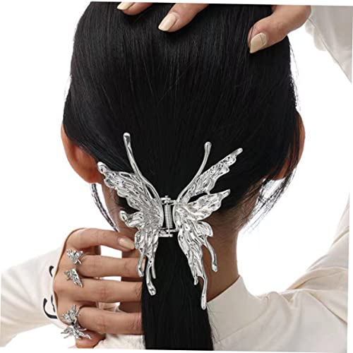 PartyKindom 2 Stück Schmetterling Haarklammern aus Metall Haarspangen für Damen und Mädchen Stabile Haarklammer für Dickes und Modisches Haarschmuck Accessoire für Alltag und Festtage von PartyKindom