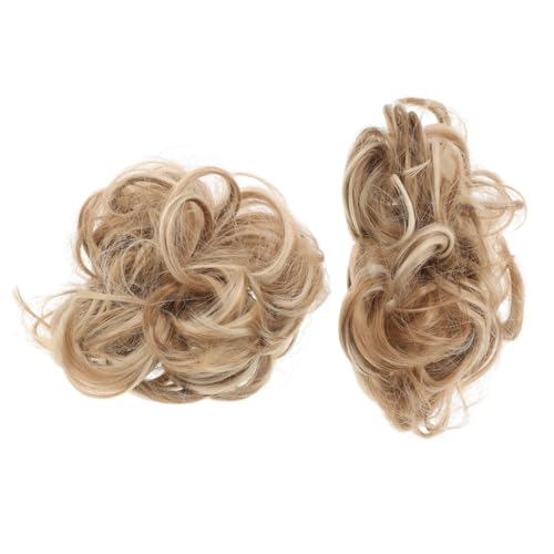 PartyKindom 2stücke Dutt-haarteil Für Damen Gewellte Chignon-extensions Haarspangen Unordentliche Dutts Haarteile Für Hochsteckfrisuren Damenfrisuren-accessoire Für Alltag Partys Und von PartyKindom