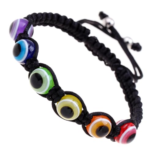 PartyKindom 2 Stück Teiliges Evil Eye Armband Handgefertigtes Verstellbares Geflochtenes Schmuckstück mit Türkischem Blauem Auge Modisches Handgelenk Accessoire für Damen und Herren von PartyKindom