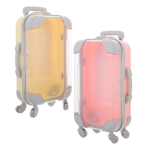 PartyKindom 2 Stück Teiliges Mini Eyelash Organizer Transparent Leichter Kunststoff Koffer Praktischer Aufbewahrungsbehälter für Falsche Wimpern und Kleines Zubehör Handlicher Reisehalter für von PartyKindom