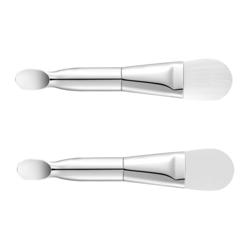 PartyKindom 2 Stück Teiliges Pinsel Weiche Borsten und Silikon Wiederverwendbar Sanft zur Haut für Gesichtsmaske und Make up Anwendung Leicht zu Reinigen für DIY Beauty Pflege von PartyKindom