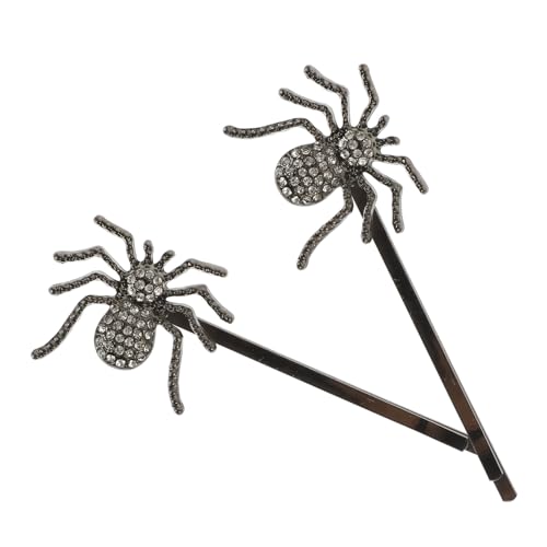 PartyKindom 2 Stück Vintage Haarschmuck Wasserstrahl spinnen haarspangen Damen Bobby Pins Kleine Haarklammern für Feines und Dickes Haar Strass Haarnadeln für Alltag und Fest von PartyKindom