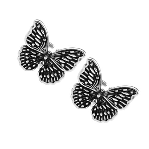 PartyKindom 2 Stück Vintage Offene Schmetterlingsringe Verstellbare Damen Stapelringe aus Langlebigem Kupfer Statement Ringe für Alltag und Besondere Anlässe von PartyKindom